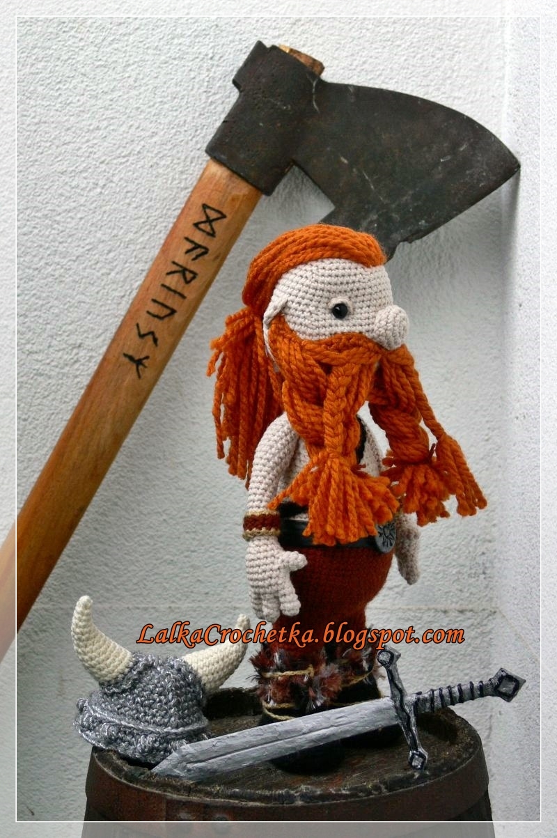  Lalka Crochetka: Wiking przytulanka
