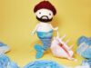 lalkacrochetka lalka syren syrenka dla chłopaka merman merboy mermaid