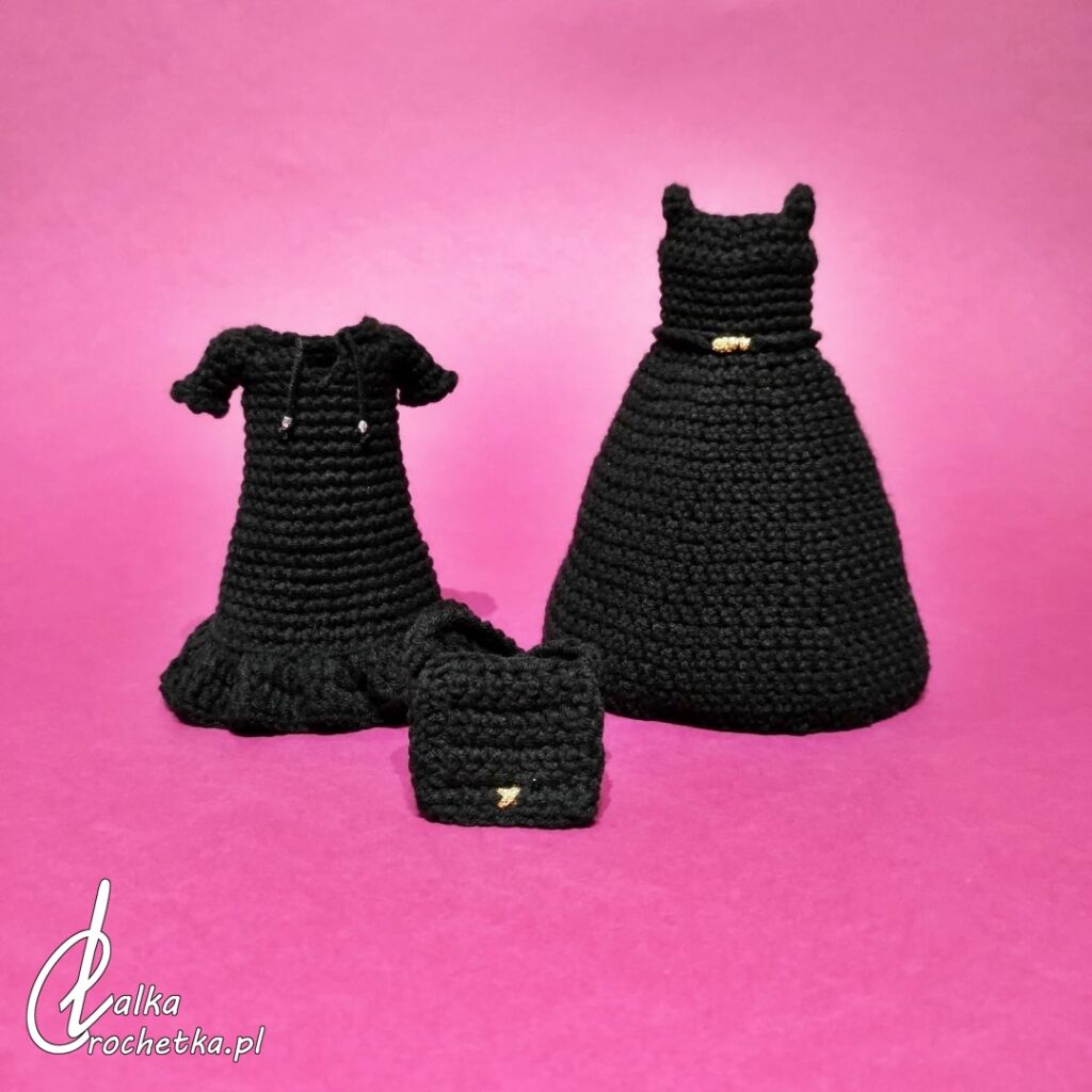 ubranko personalizowane dla lalki na zamowienie retro lalka crochetka