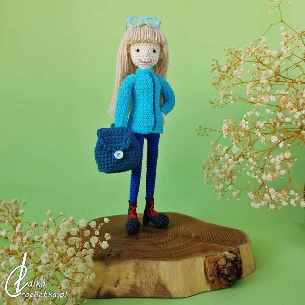 lalka mini me mala ja na zamowienie upominek dla przyjaciolki turystka