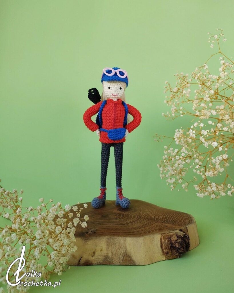 personalizowana lalka selfie doll turystka sylwia prezent urodzinowy